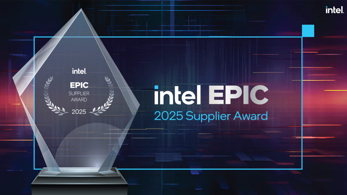 Crystal geometric award for Intel suppliers of 2025